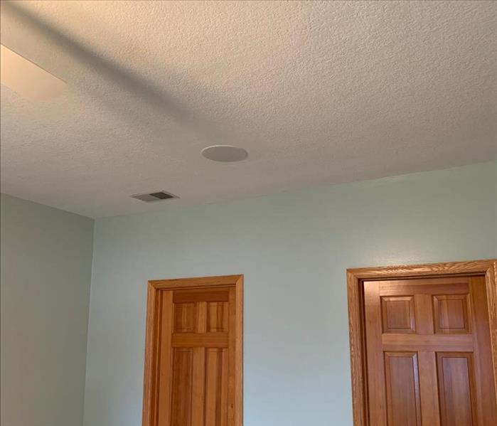 repaired ceiling with no hole