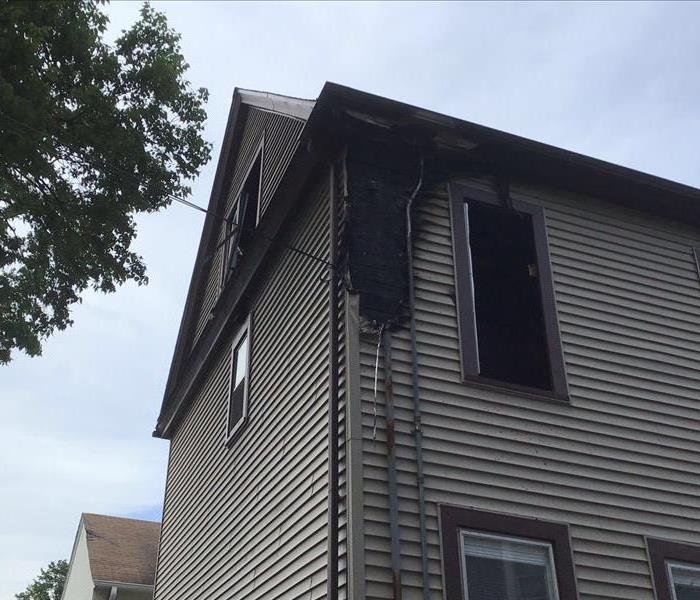 fire near roof of home in St. Louis Park